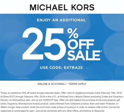 code promo michael kors canada|michael kors extra discount code.